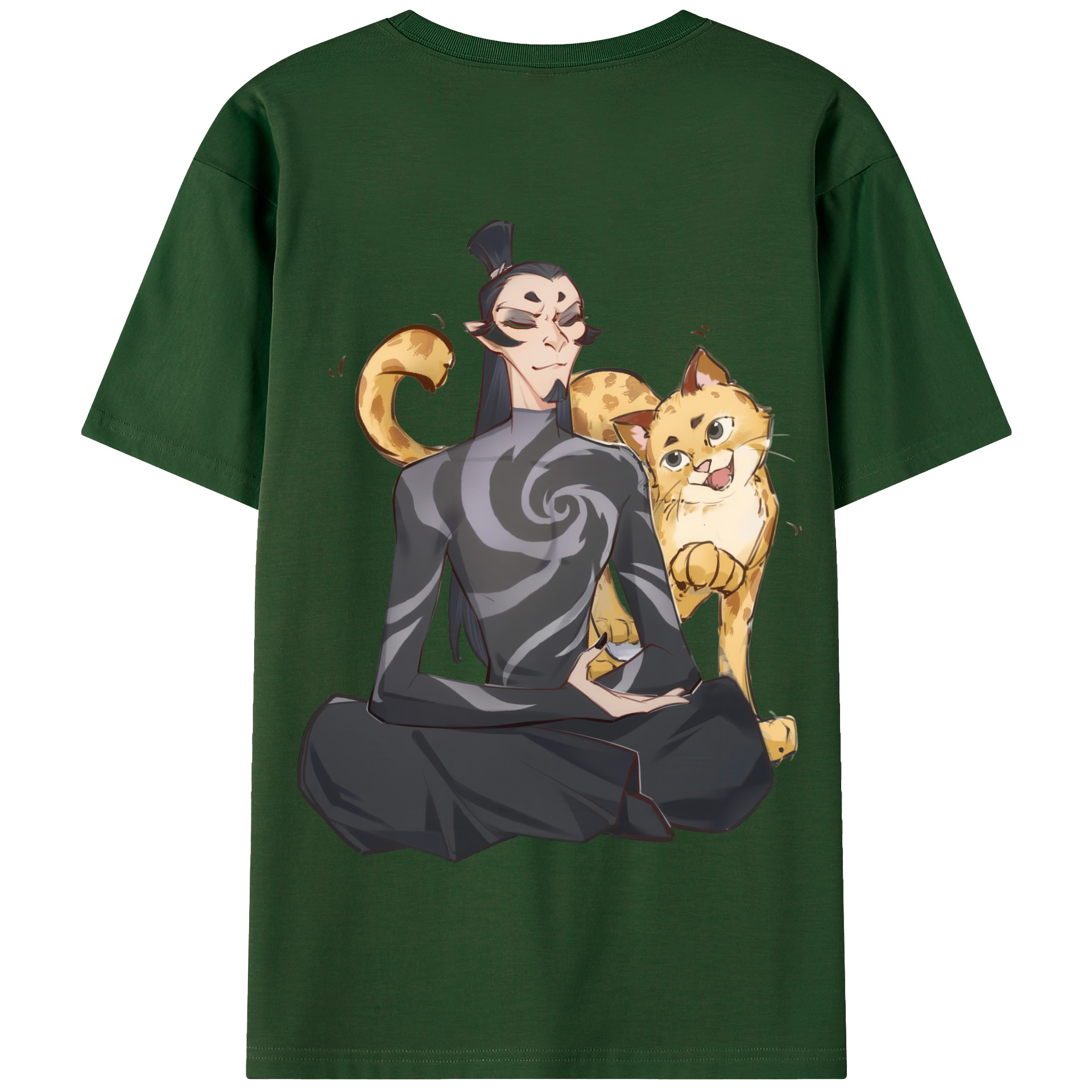 Ne Zha 2 ナタ 魔童の大暴れ 綿100％半袖Tシャツ（背面プリント）